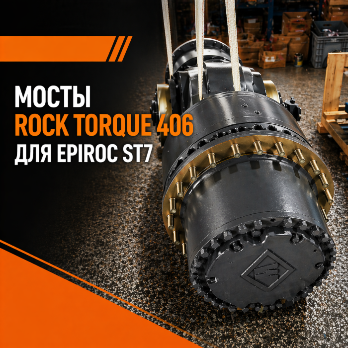 Передний и задний мосты Rock Torque 406 для Epiroc ST7: отгрузка в Иркутскую область